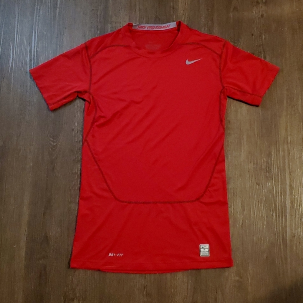 Nike Pro Combat Dri-Fit Compression Short Sleev Shirt Size XL